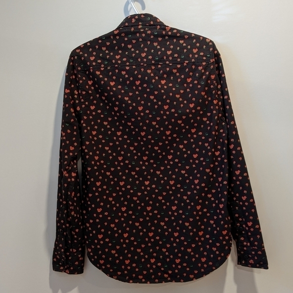 𝅺the Hundreds rose print button down shirt small - Picture 3 of 9